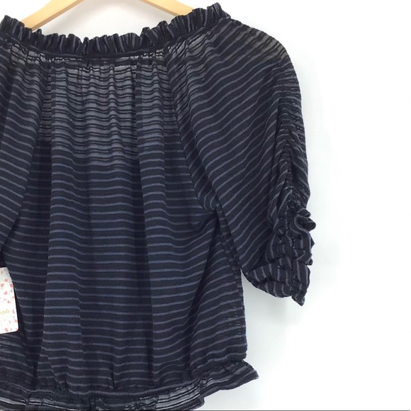Free People Black Dorothy Blouse NWT - Picture 4 of 4